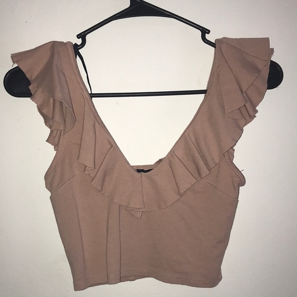 Tops - Pink cropped shirt